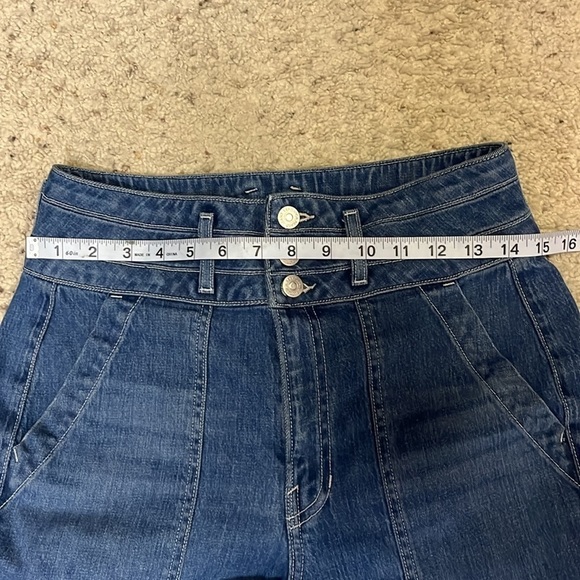 Veronica Beard Jeans Logan Slim Straight Extra High Rise Size 29 - Picture 5 of 11